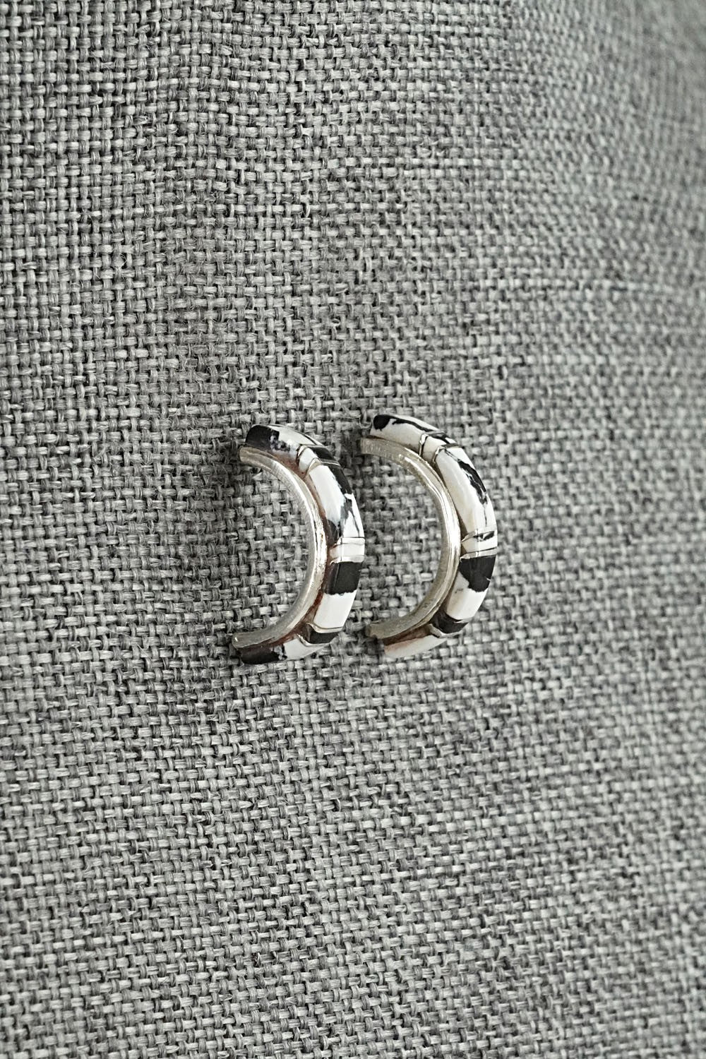 White Buffalo & Sterling Silver Earrings - Terrance Panteah
