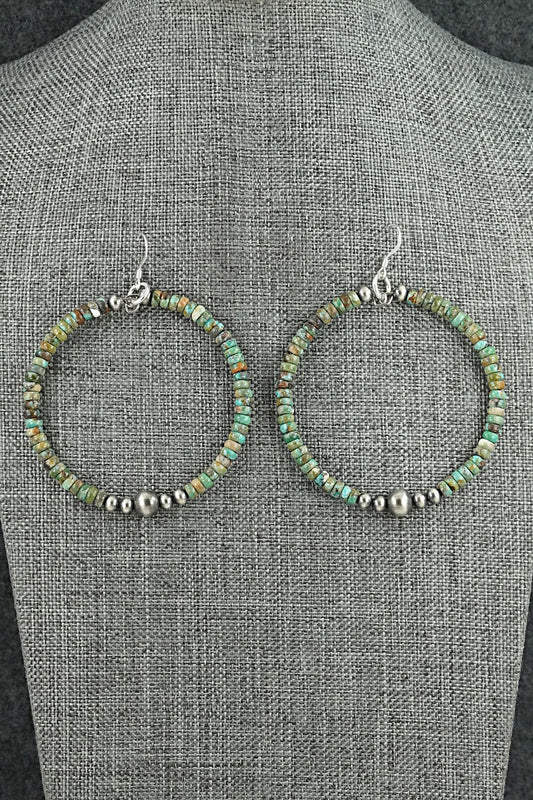 Turquoise & Sterling Silver Earrings - Doreen Jake