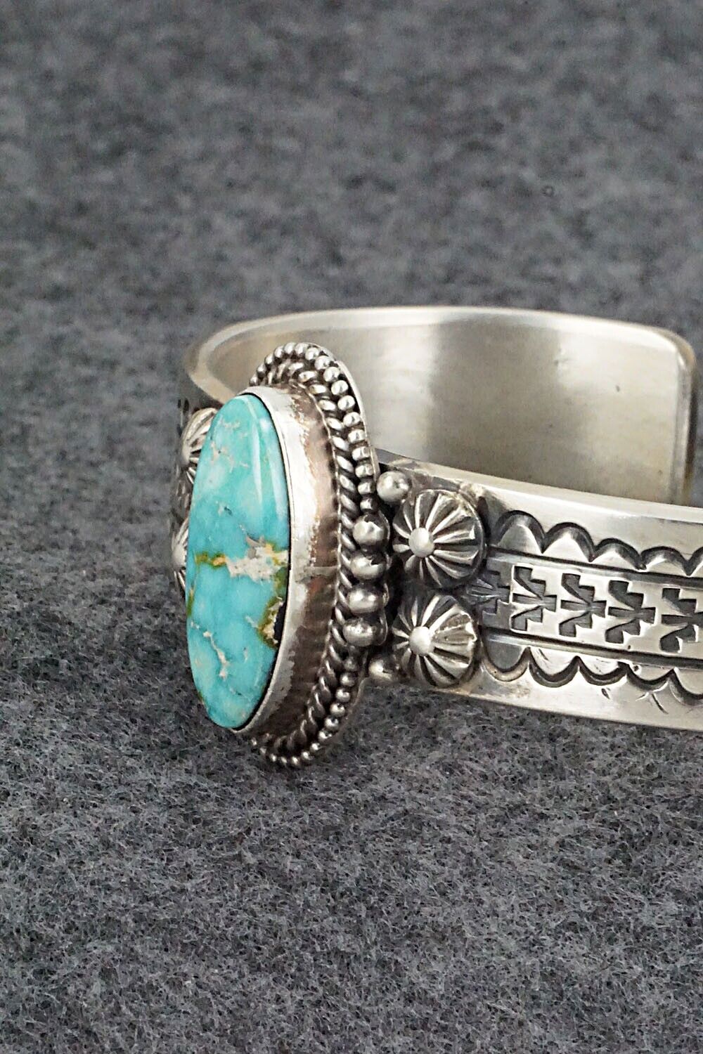 Turquoise & Sterling Silver Bracelet - Michael Calladitto