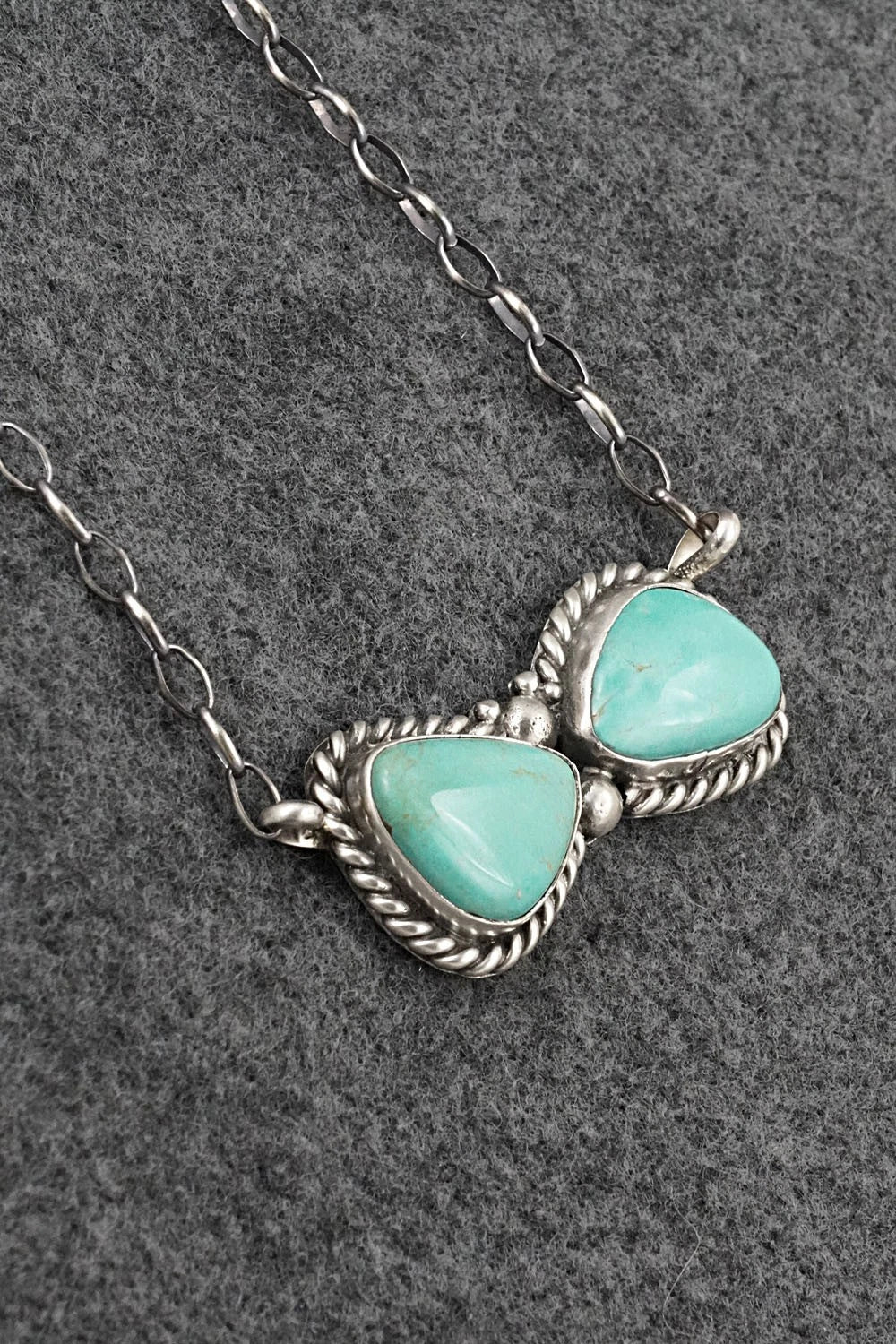 Turquoise & Sterling Silver Necklace - Antwone Brown