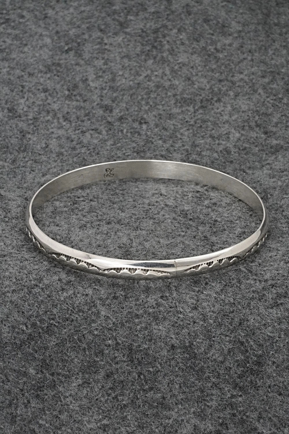 Sterling Silver Bangle Bracelet - Elaine Tahe