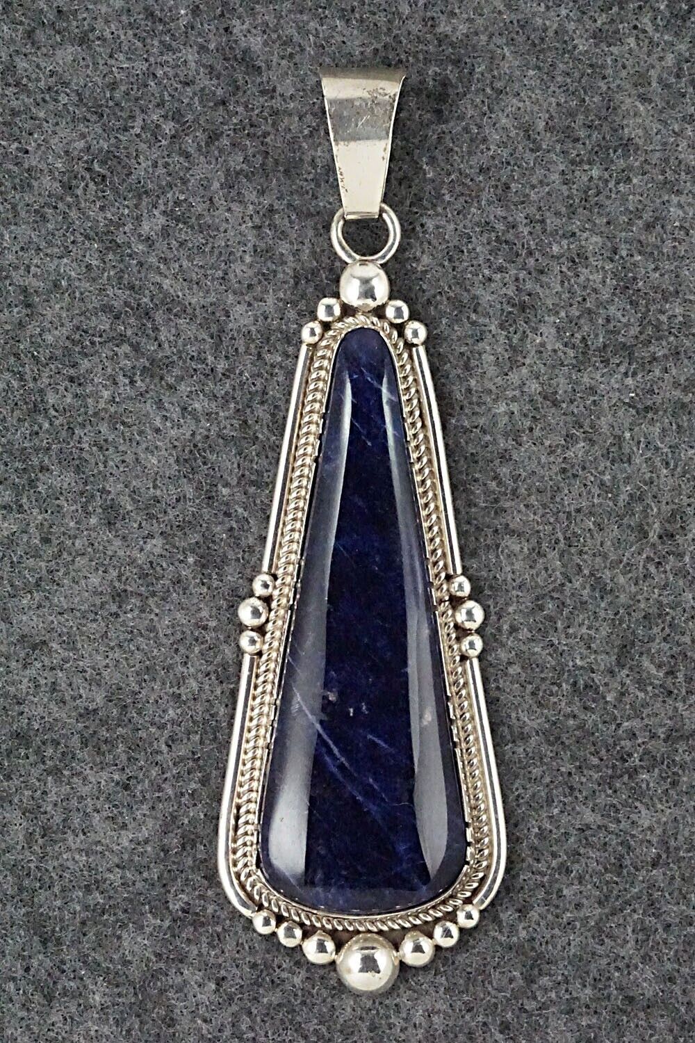 Sodalite and Sterling Silver Pendant - Oliver Smith