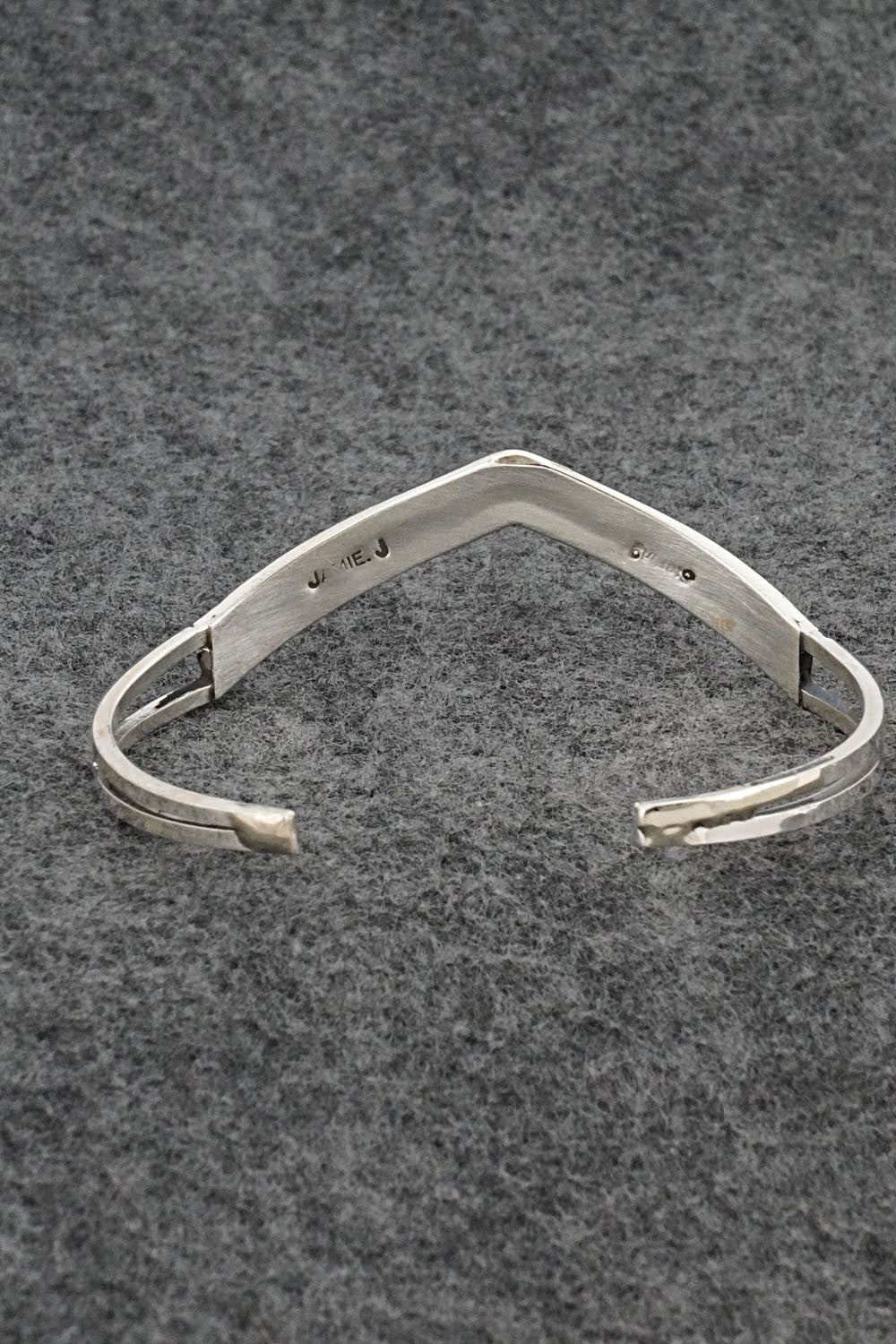 White Buffalo & Sterling Silver Inlay Bracelet - Jamie Johnson