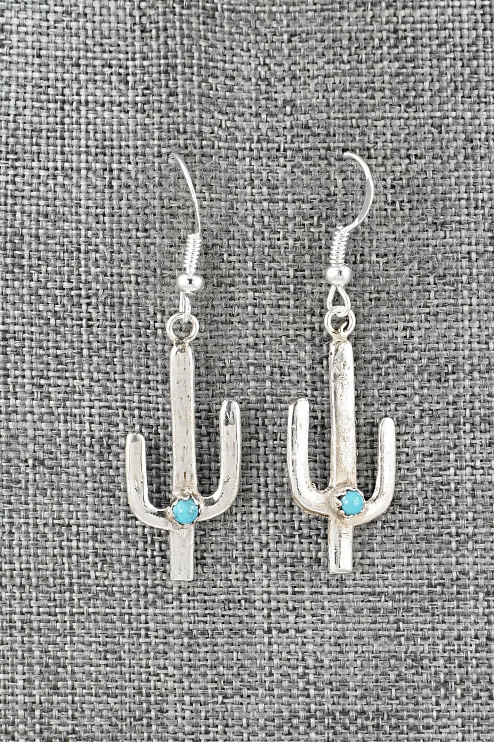 Turquoise & Sterling Silver Earrings - Lorraine Chee