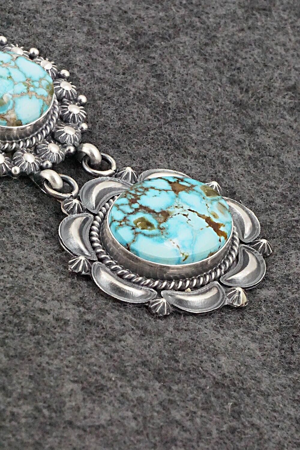 Turquoise & Sterling Silver Pendant - Raymond Delgarito