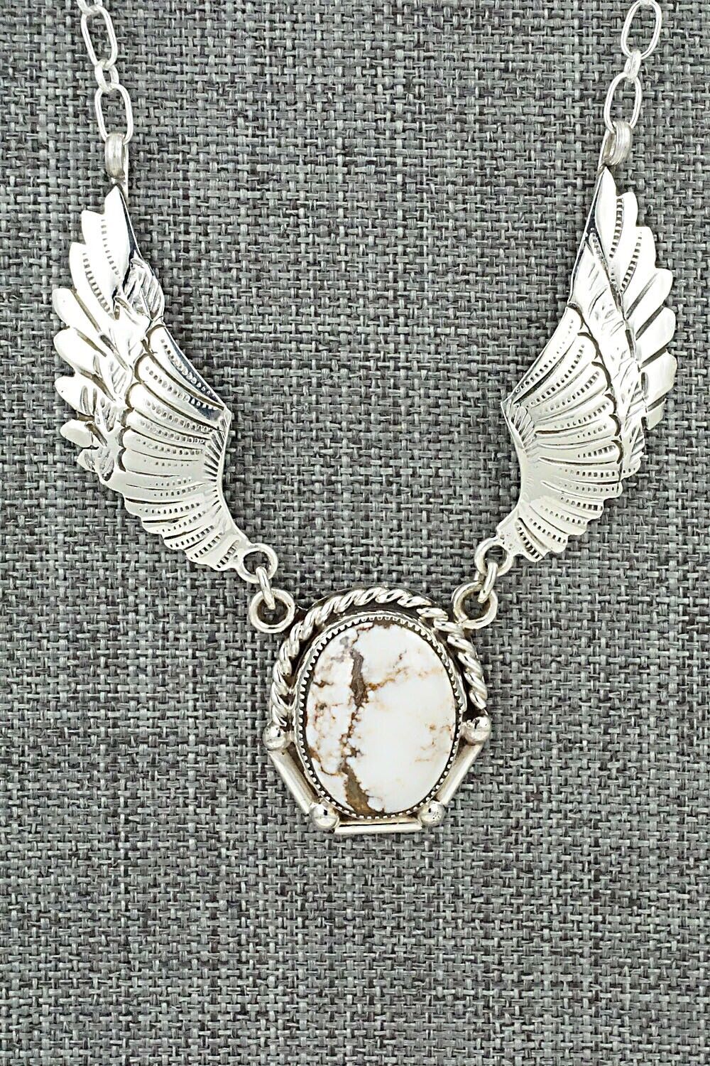 Wild Horse & Sterling Silver Necklace - Charlene Yazzie