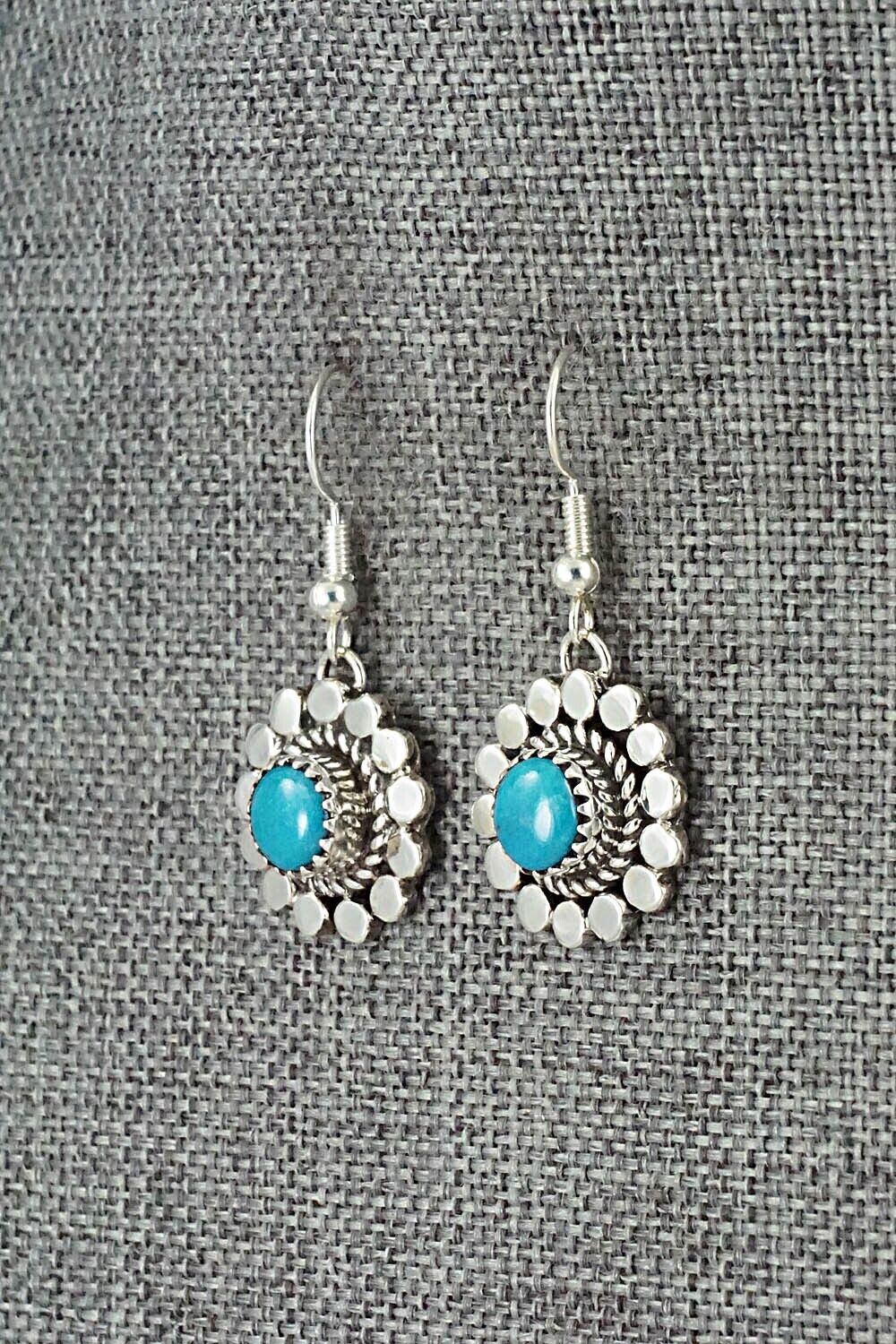 Turquoise & Sterling Silver Earrings - Sandra Parkett