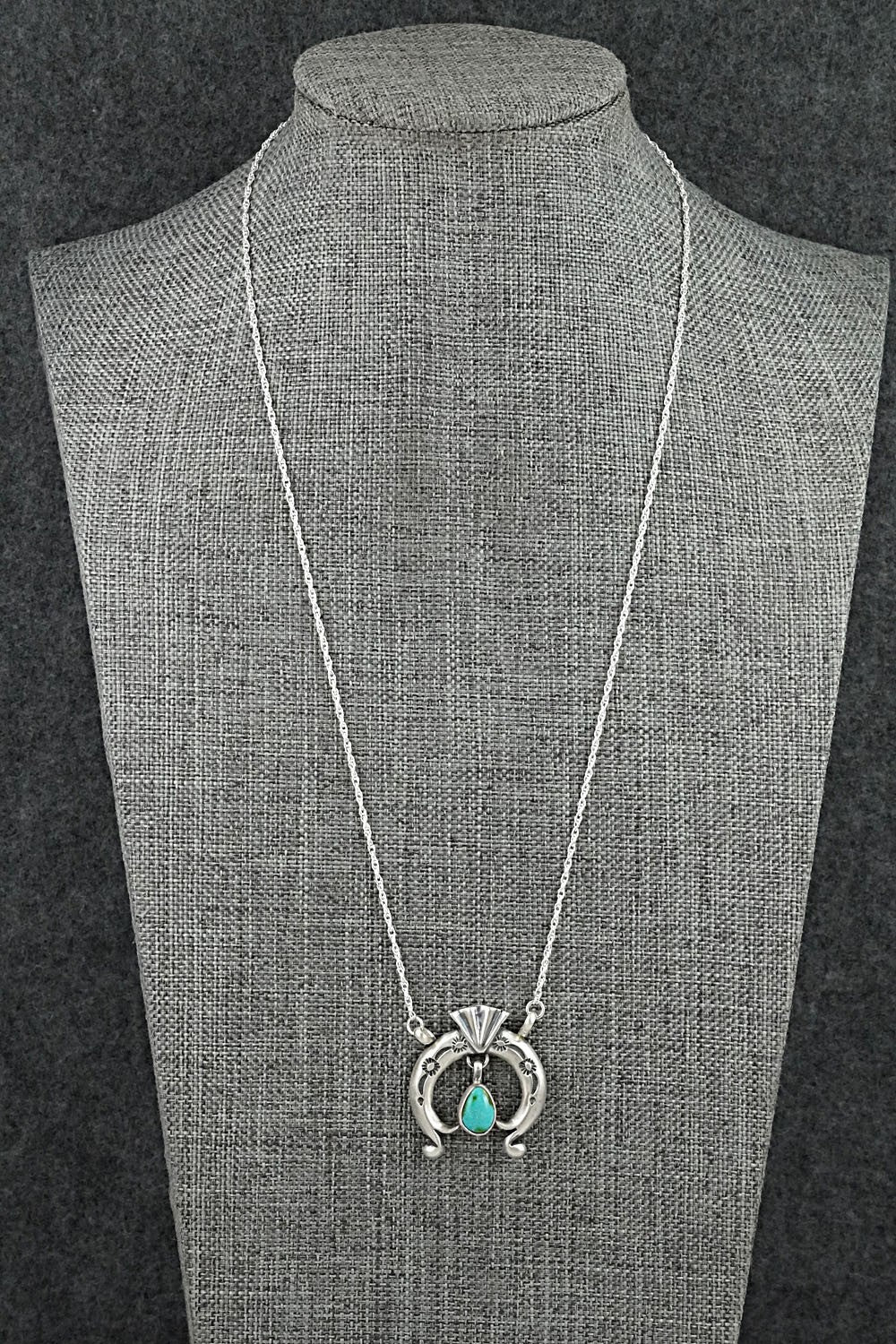 Turquoise & Sterling Silver Necklace - Gary Shorty