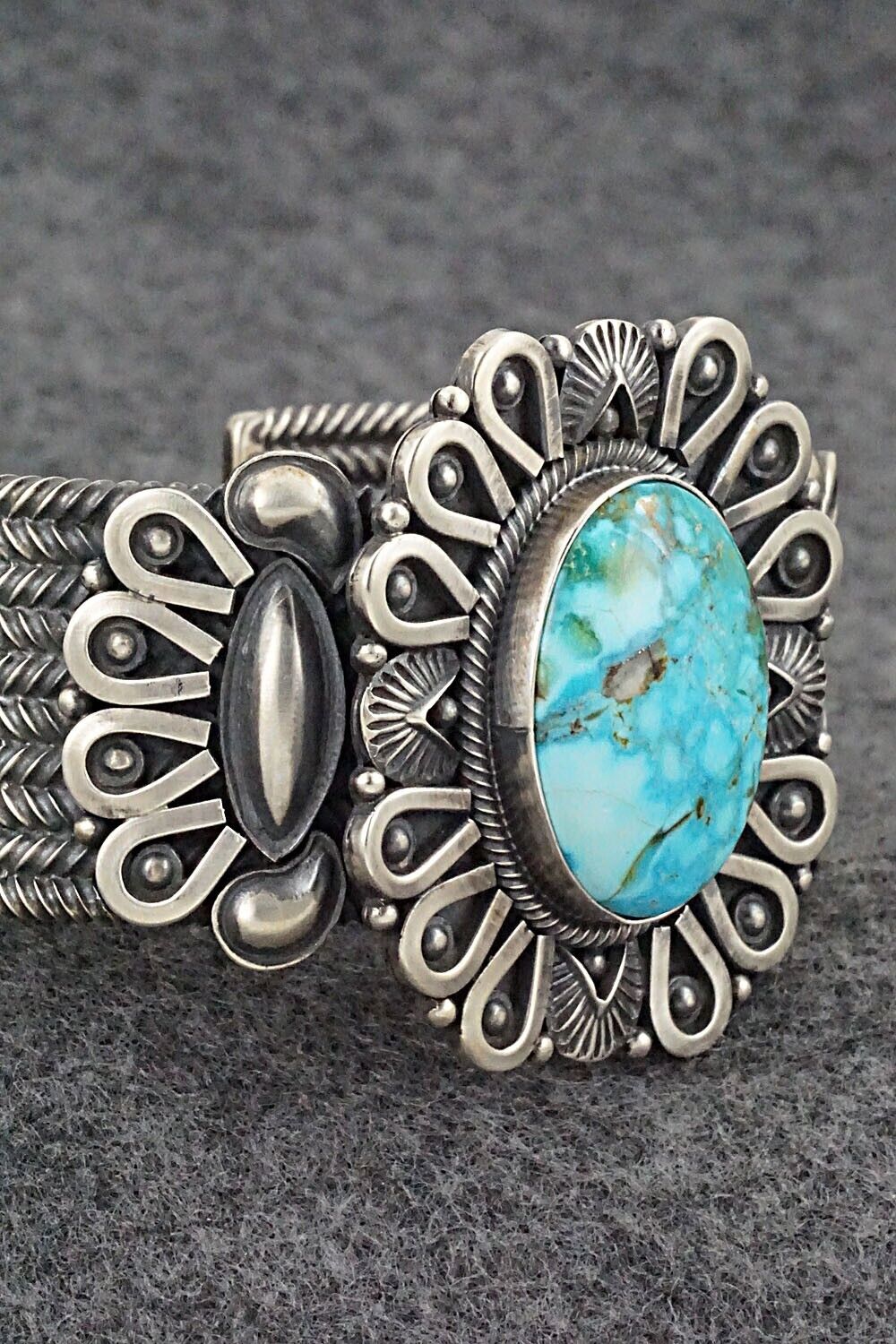 Turquoise & Sterling Silver Bracelet - Derrick Gordon