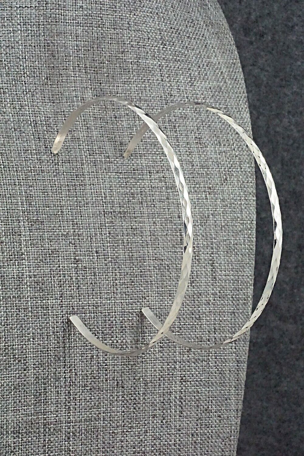 Sterling Silver Large Hoop Earrings - Nashina Leonard
