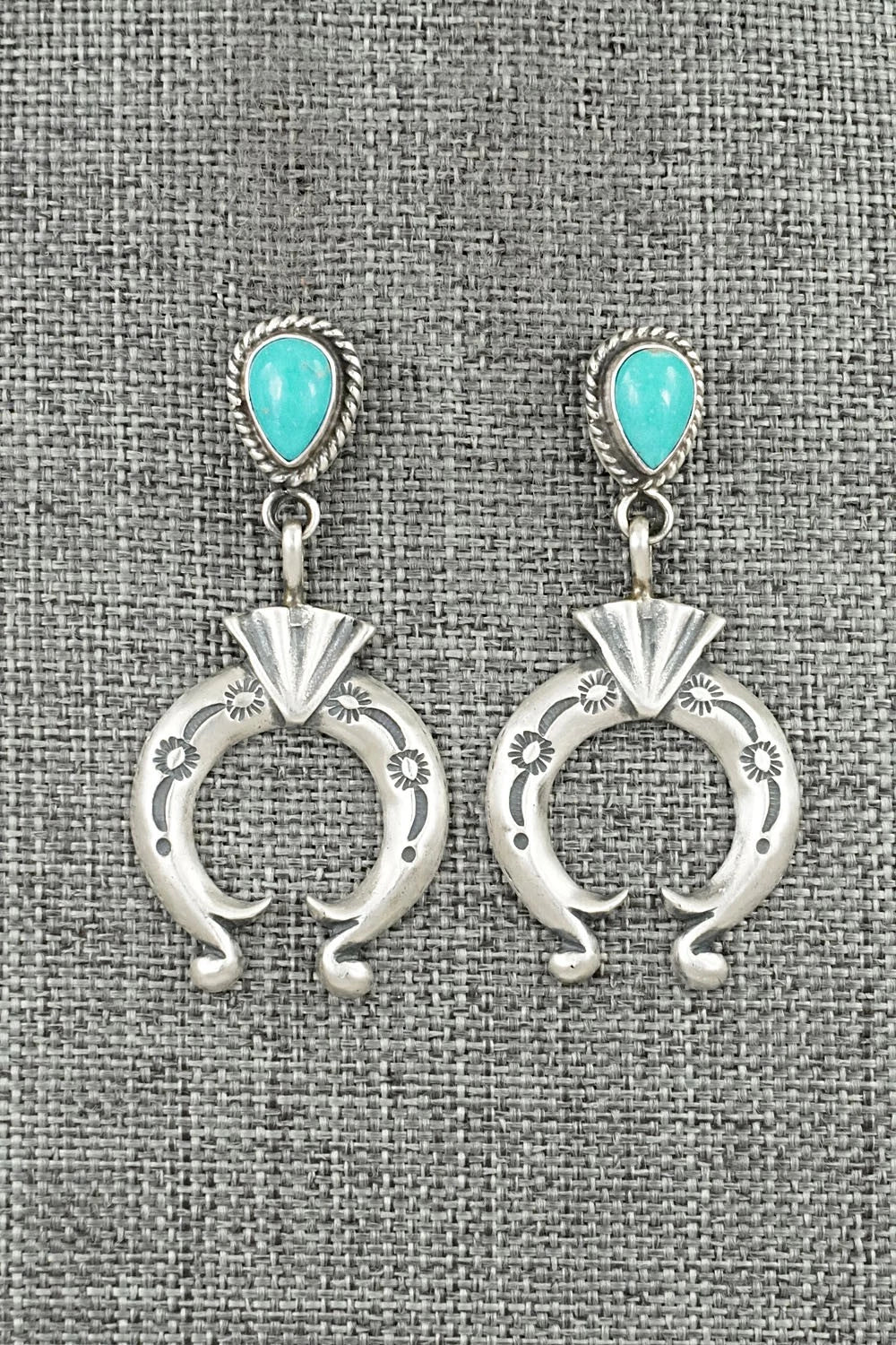 Turquoise & Sterling Silver Earrings - Sharon McCarthy