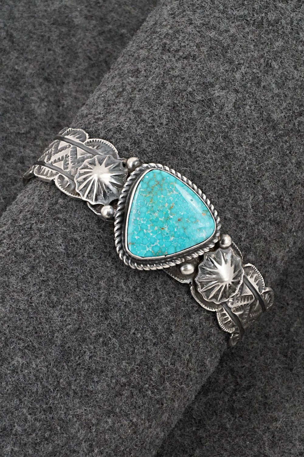 Turquoise & Sterling Silver Bracelet - Tillie Jon