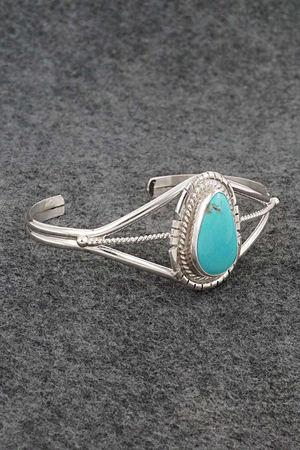 Turquoise & Sterling Silver Bracelet - Peggy Skeets