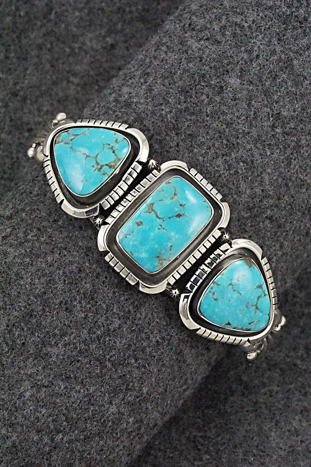 Turquoise & Sterling Silver Bracelet - Jimson Belin