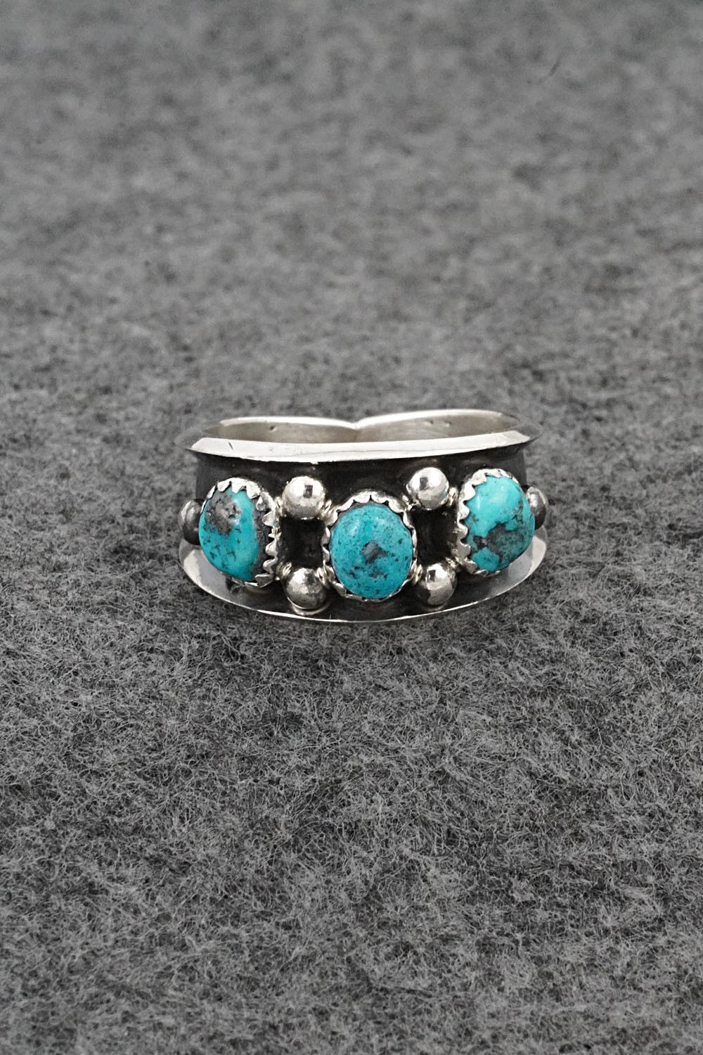 Turquoise & Sterling Silver Ring - Paul Largo - Size 10
