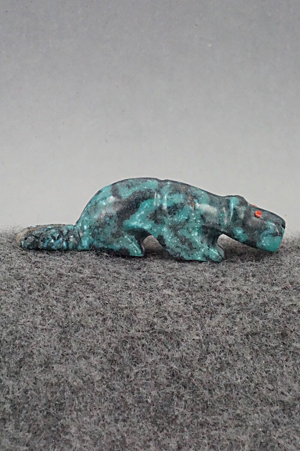 Beaver Zuni Fetish Carving - Reynold Lunasee