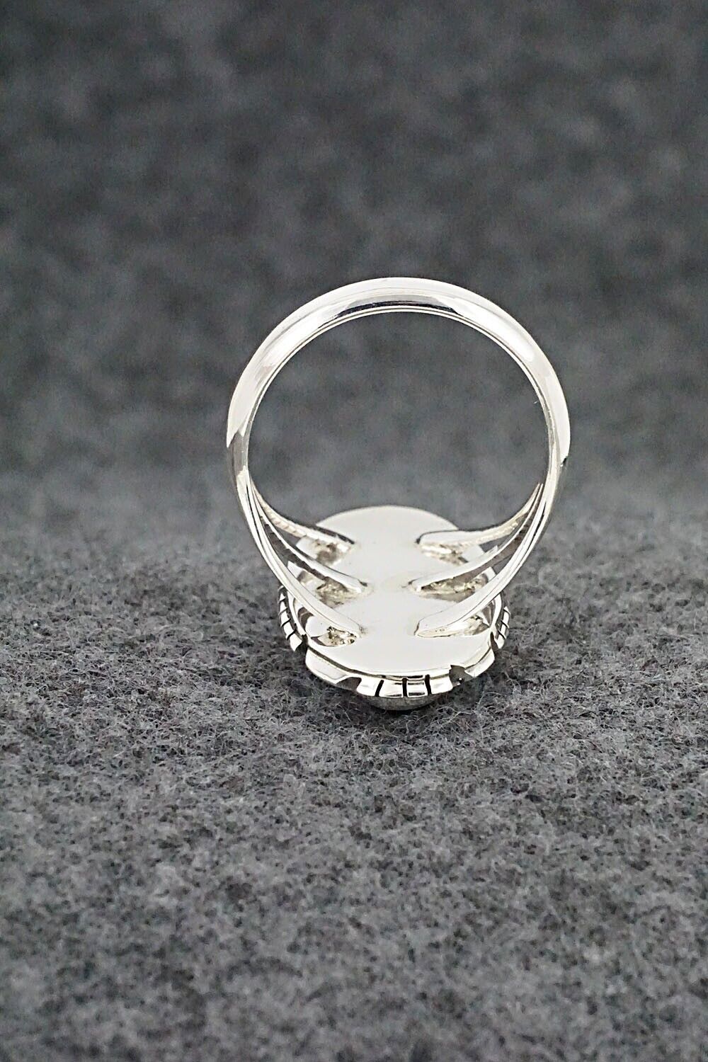 Onyx & Sterling Silver Ring - Amos Begay - Size 8.25