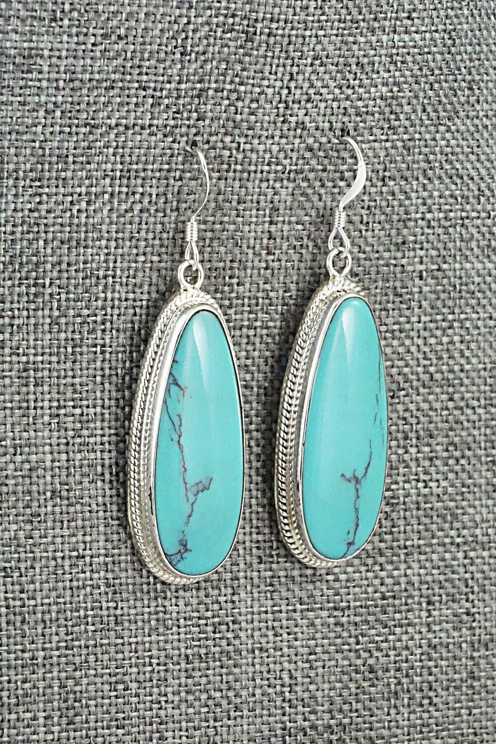 Turquoise & Sterling Silver Earrings - Sharon McCarthy
