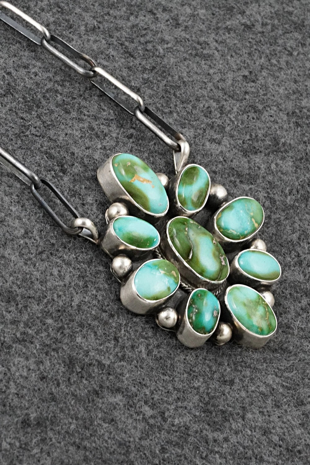 Turquoise & Sterling Silver Necklace - Kathleen Livingston