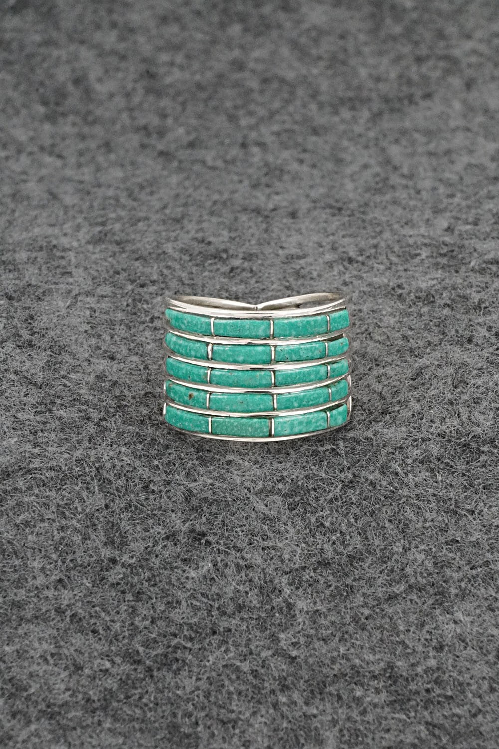 Turquoise & Sterling Silver Ring - Jamie Johnson - Size 9