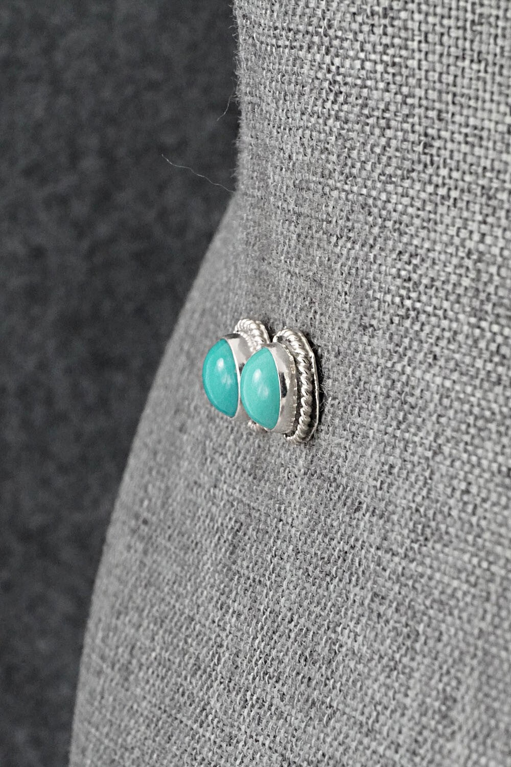 Turquoise & Sterling Silver Earrings - Byron Begay