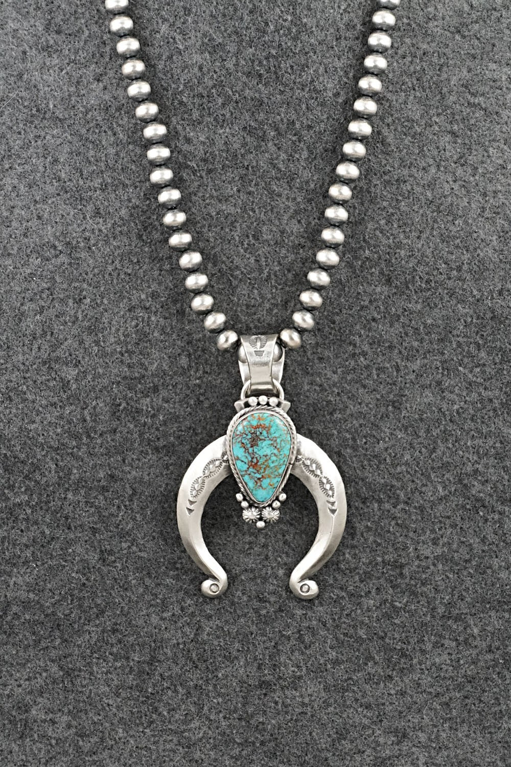 Turquoise & Sterling Silver Necklace - Samuel Yellowhair