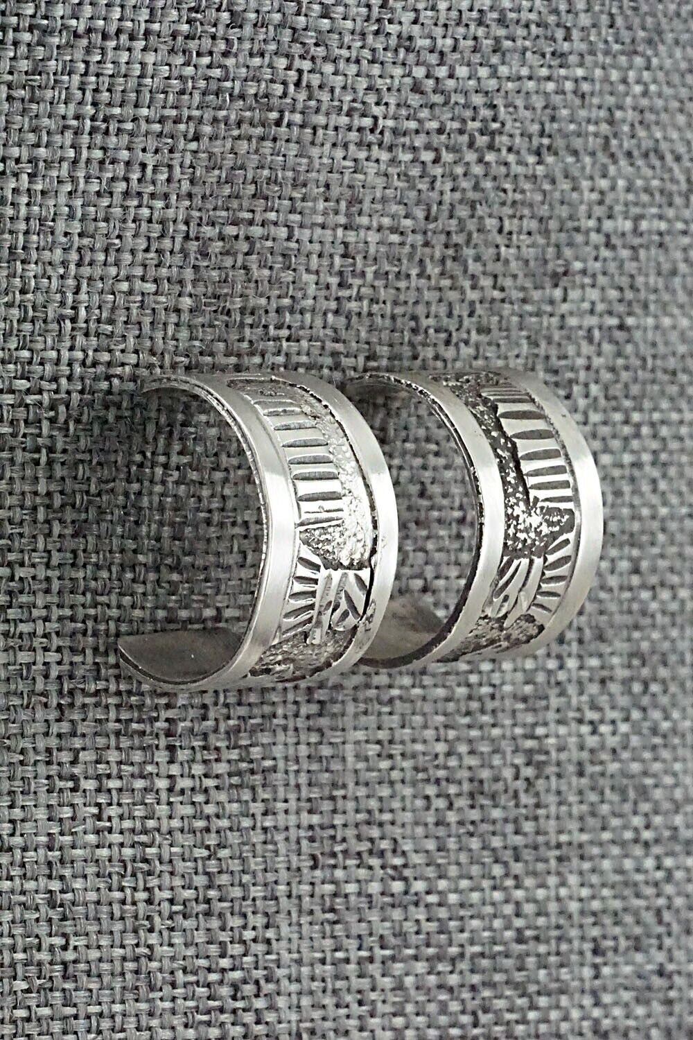 Sterling Silver Hoop Earrings - Elaine Becenti