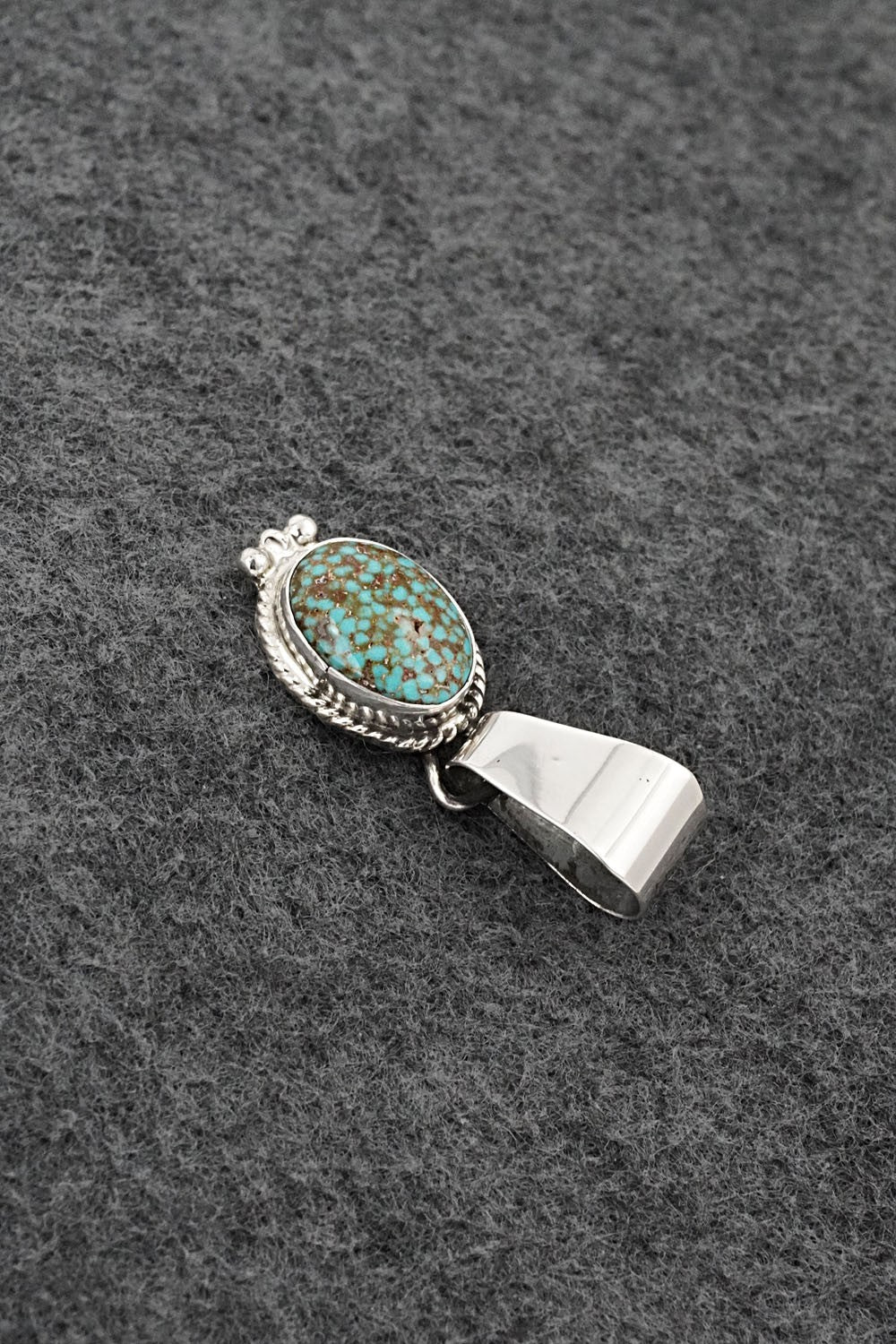 Turquoise & Sterling Silver Pendant - Rena Begay