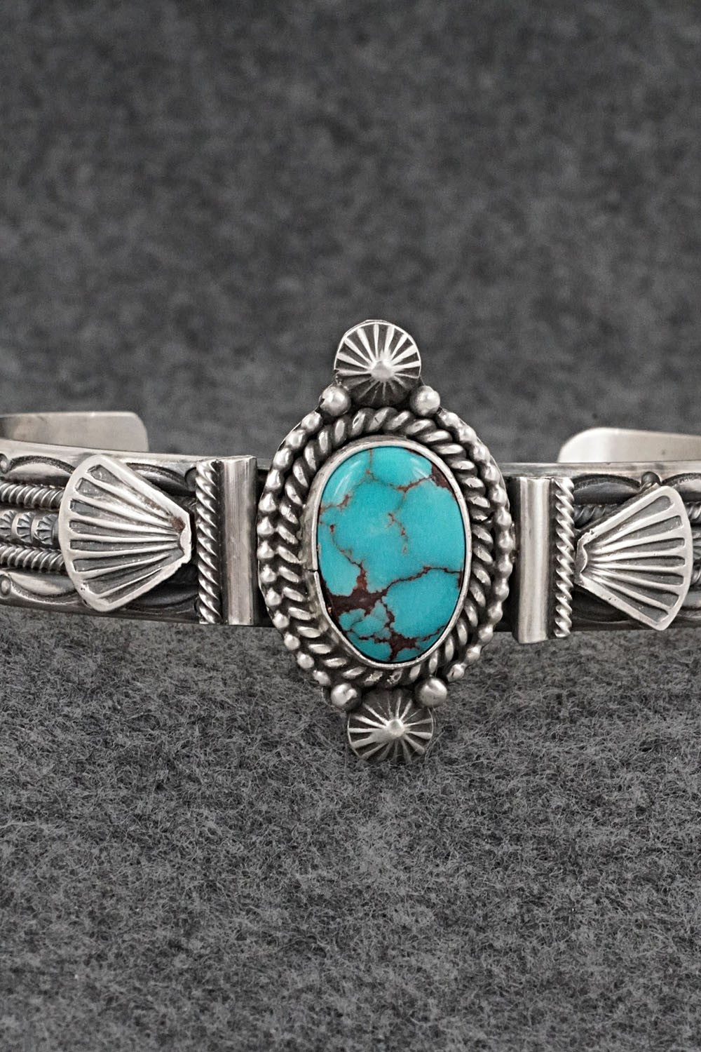 Turquoise & Sterling Silver Bracelet - Michael Calladitto