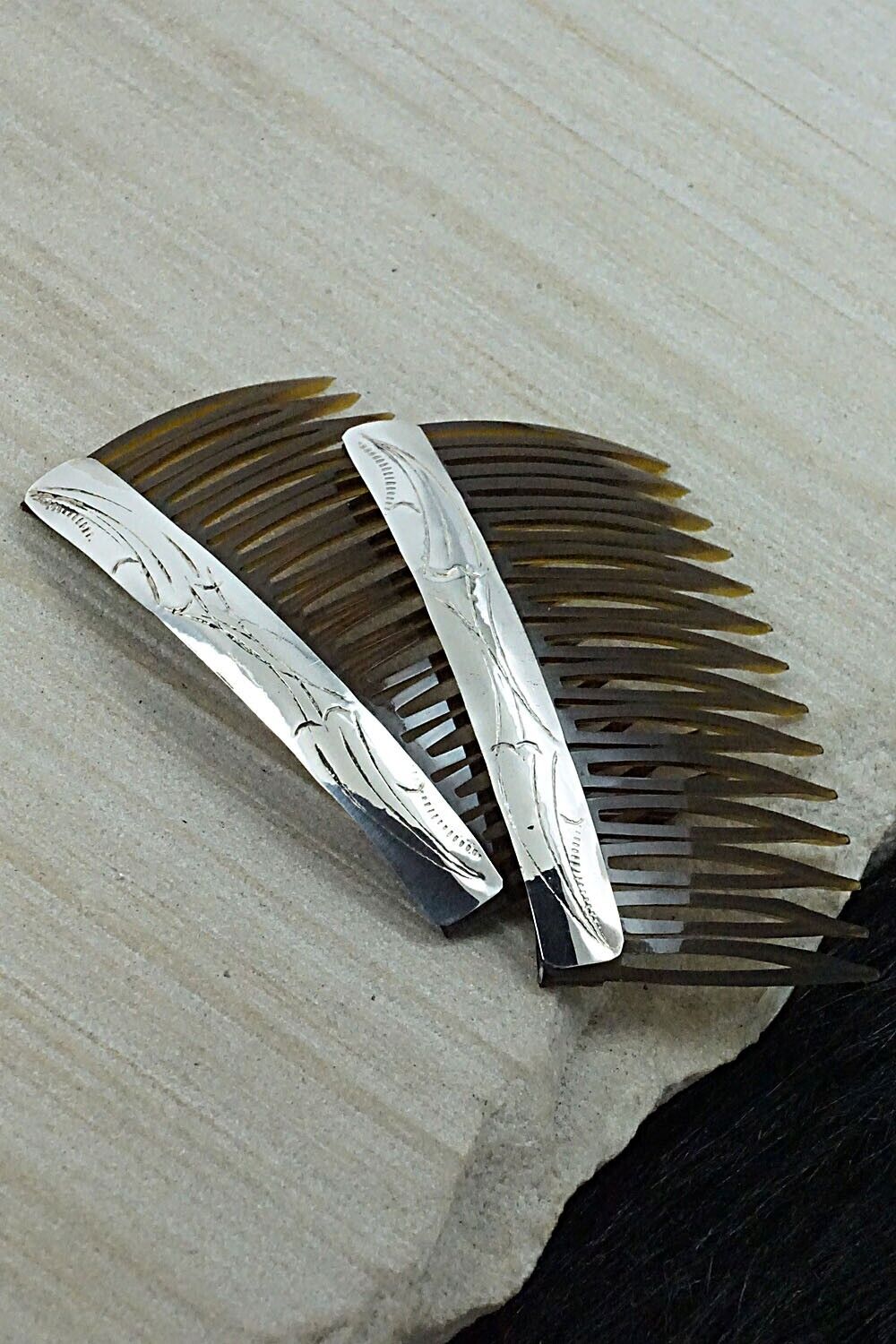 Sterling Silver Hair Combs - Randall Dalgai