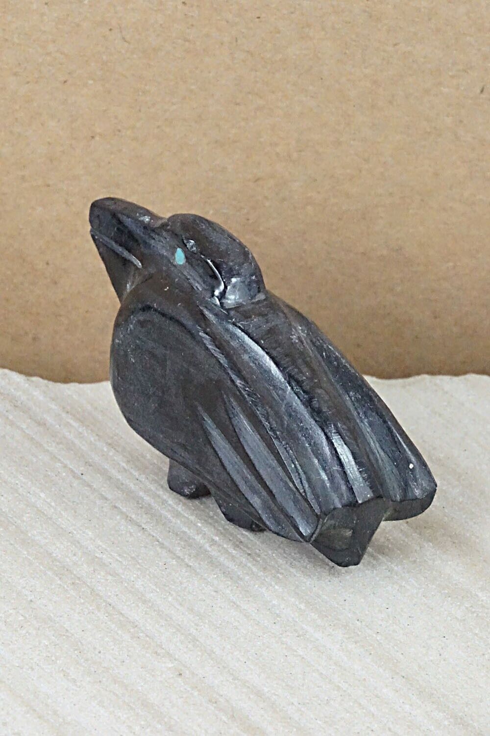 Crow Zuni Fetish Carving - Tim Lementino