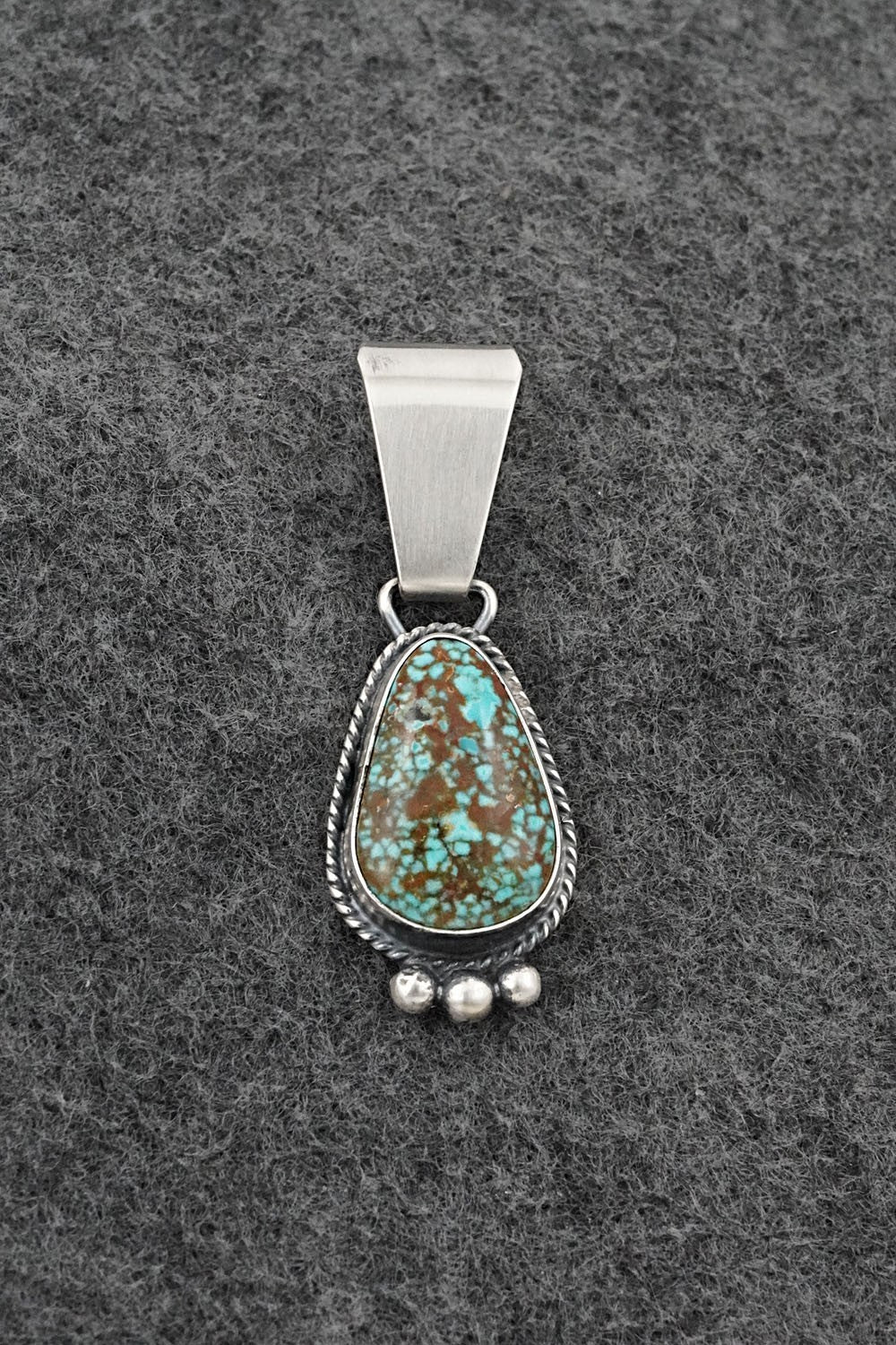 Turquoise & Sterling Silver Pendant - Rena Begay