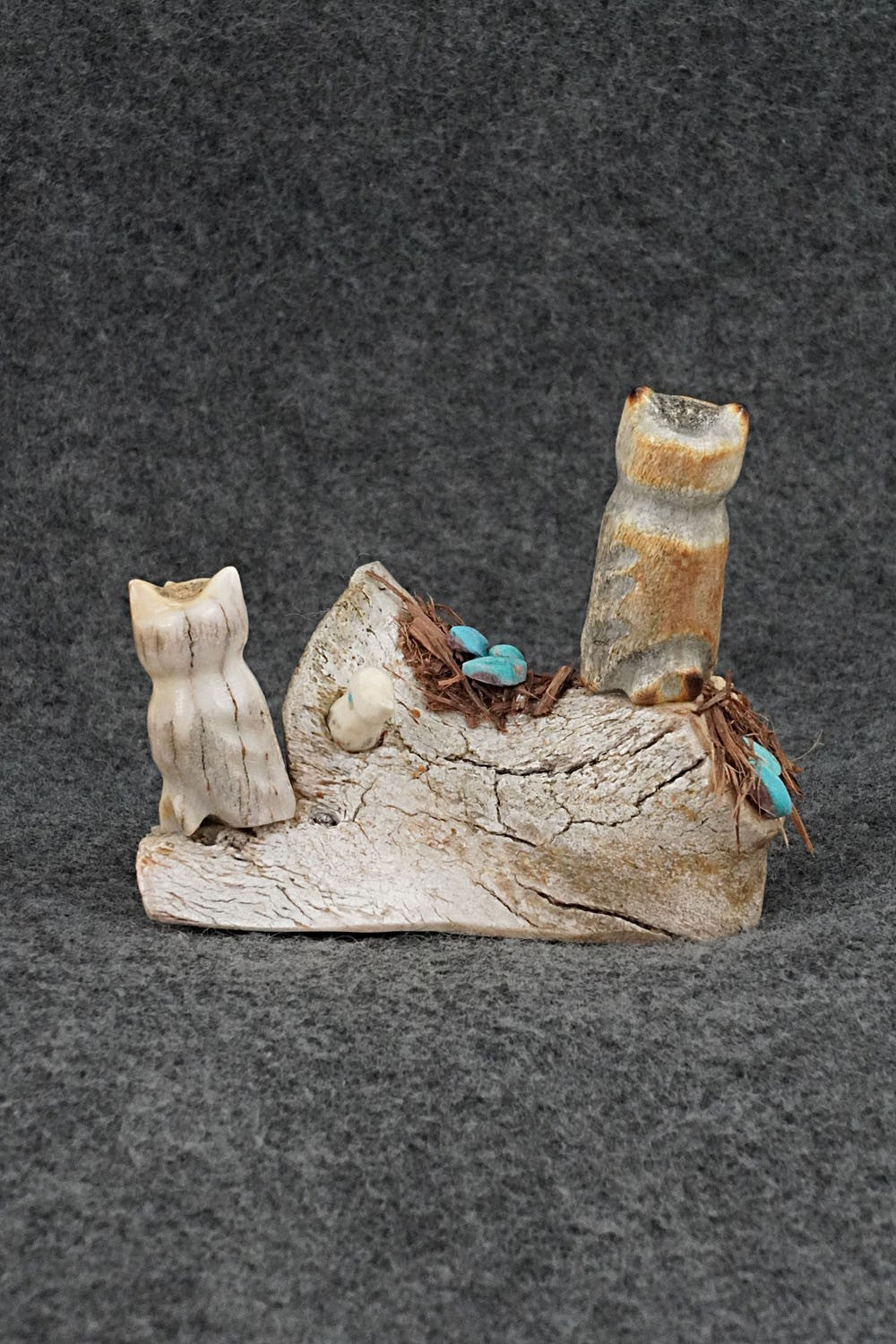 Owls Zuni Fetish Carving - Marvelita Phillips