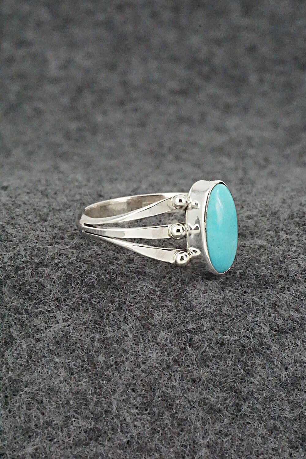 Turquoise & Sterling Silver Ring - Paige Gordon - Size 8