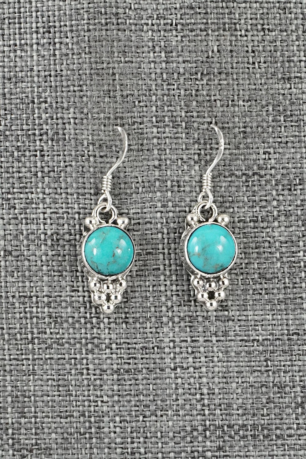 Turquoise & Sterling Silver Earrings - Isabell Yazzie