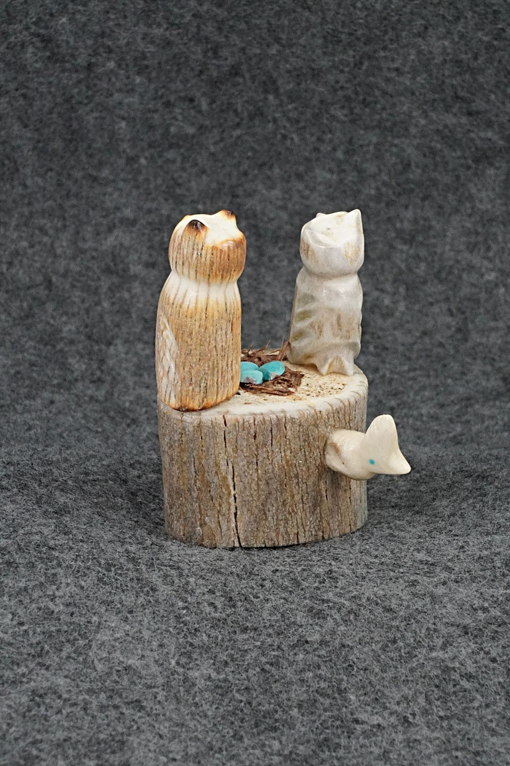 Owls Zuni Fetish Carving - Marvelita Phillips