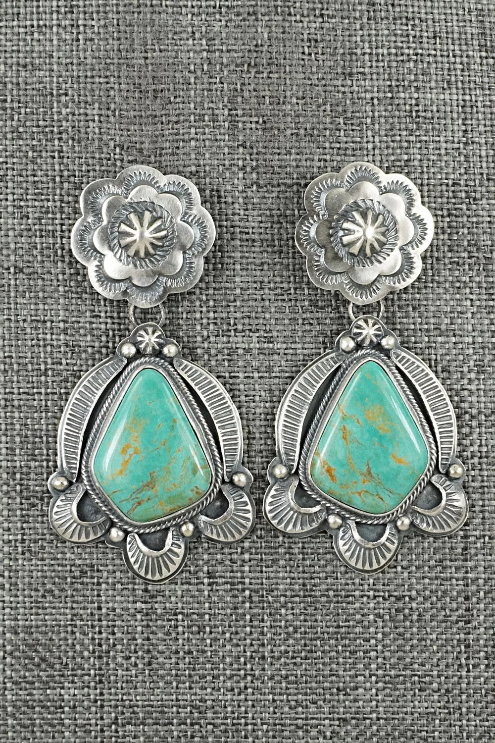 Turquoise & Sterling Silver Earrings - Randy Boyd