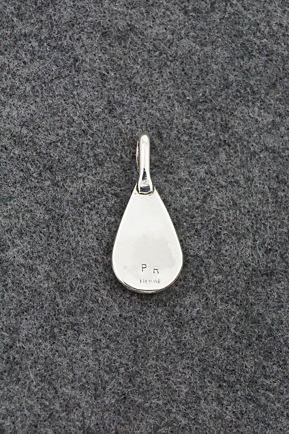 Coral & Sterling Silver Pendant - Priscilla Reeder