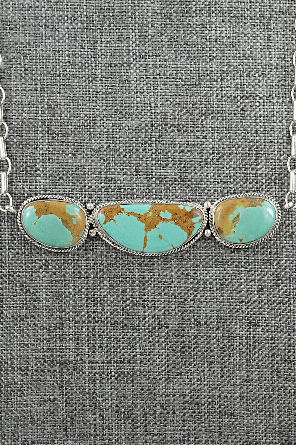 Turquoise & Sterling Silver Necklace - Rena Begay