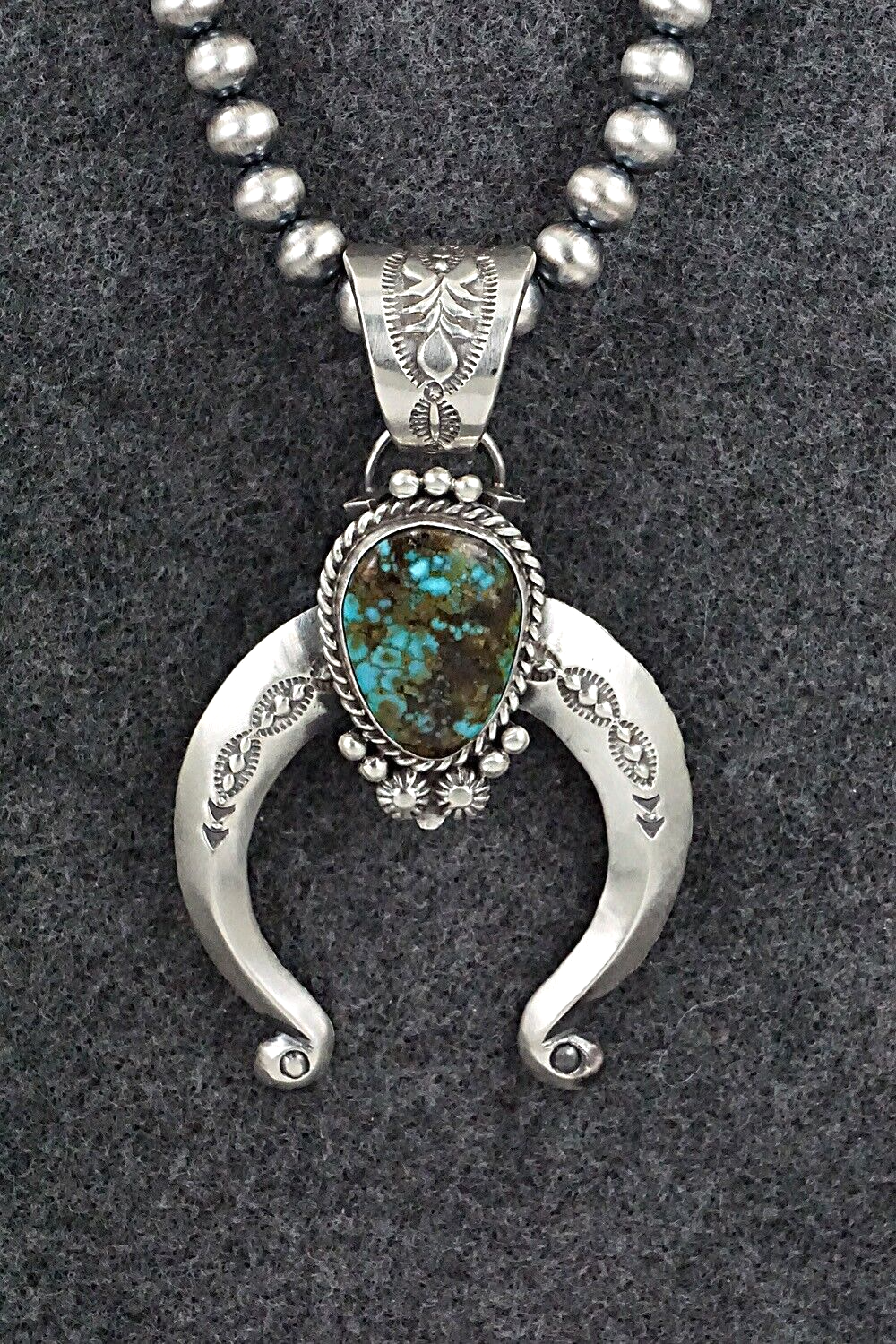 Turquoise & Sterling Silver Necklace - Samuel Yellowhair
