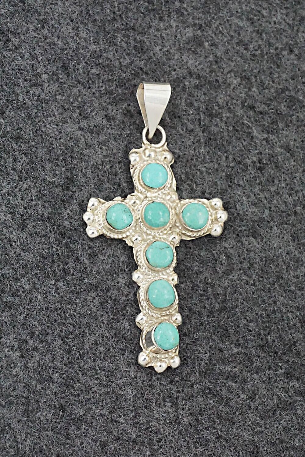 Turquoise & Sterling Silver Pendant - Tammy Johnson