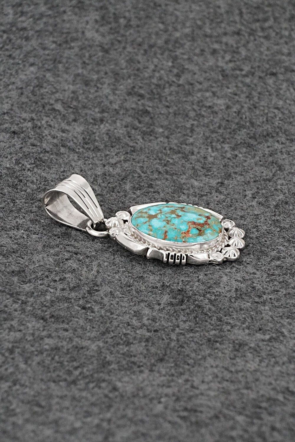 Turquoise & Sterling Silver Pendant - Daniel Benally