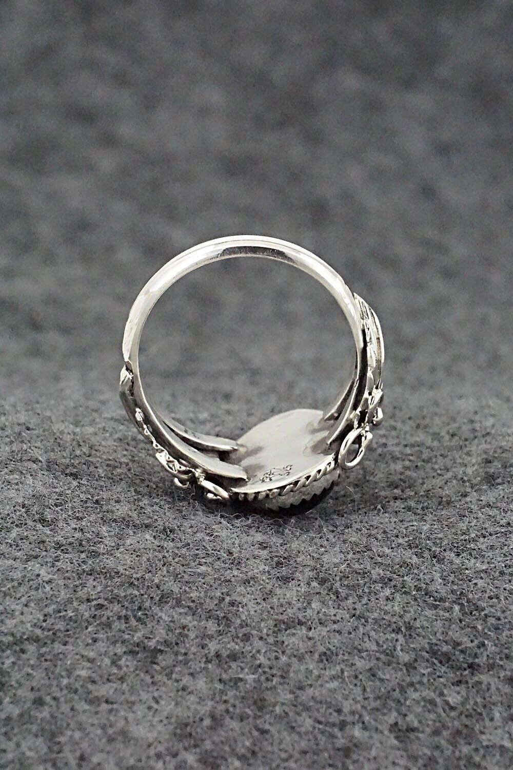 Onyx & Sterling Silver Ring - Jeannette Saunders - Size 10.75
