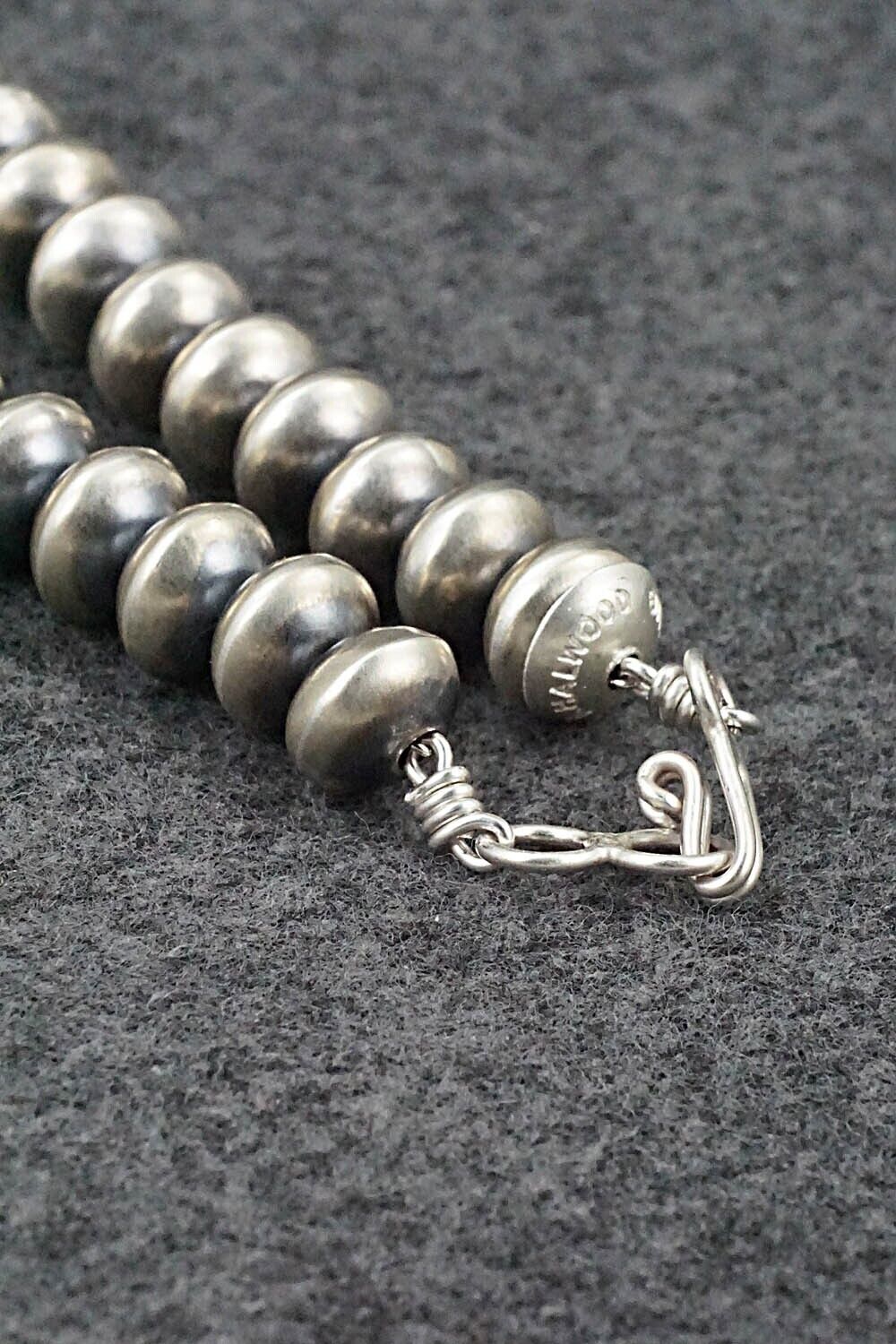 Sterling Silver Navajo Pearl Necklace 30" - Bryannen Halwood