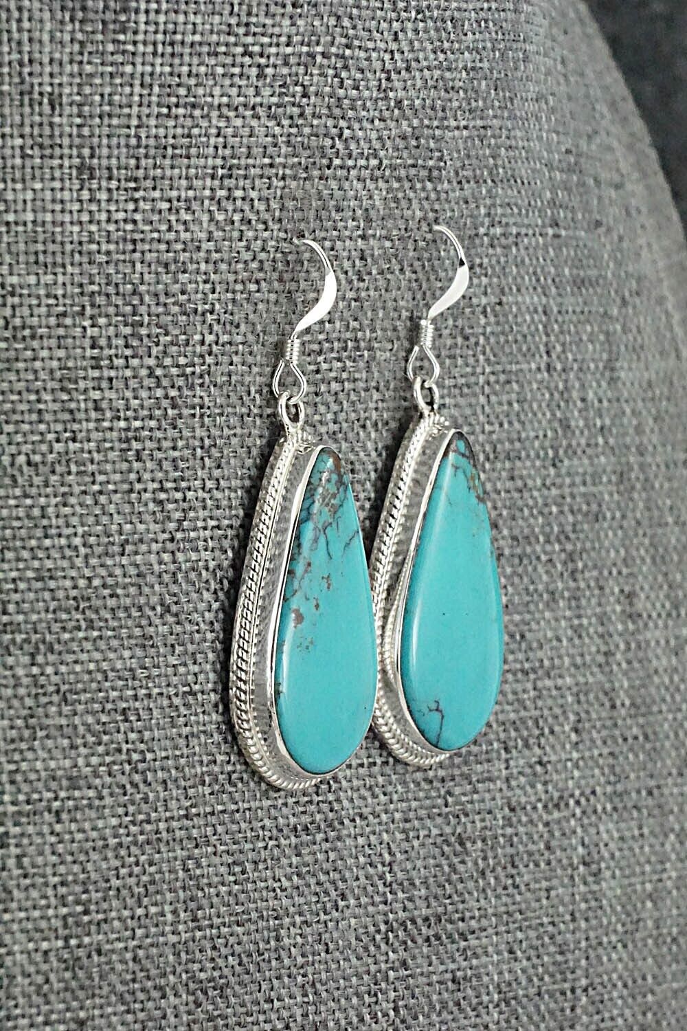 Turquoise & Sterling Silver Earrings - Sharon McCarthy