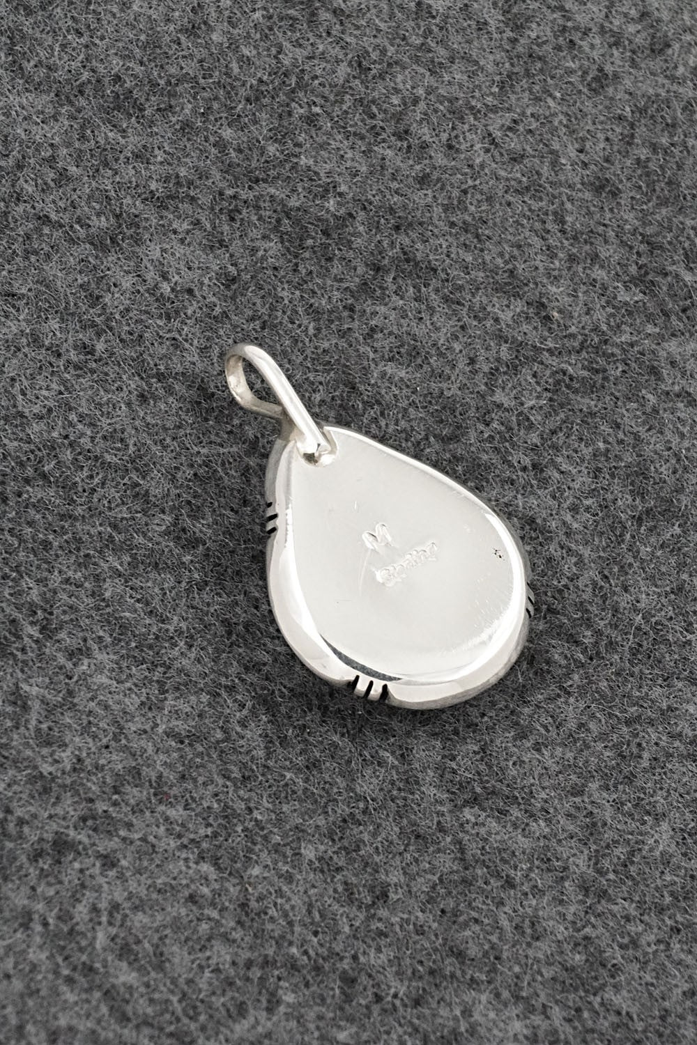 Turquoise & Sterling Silver Pendant - Joseph Martinez