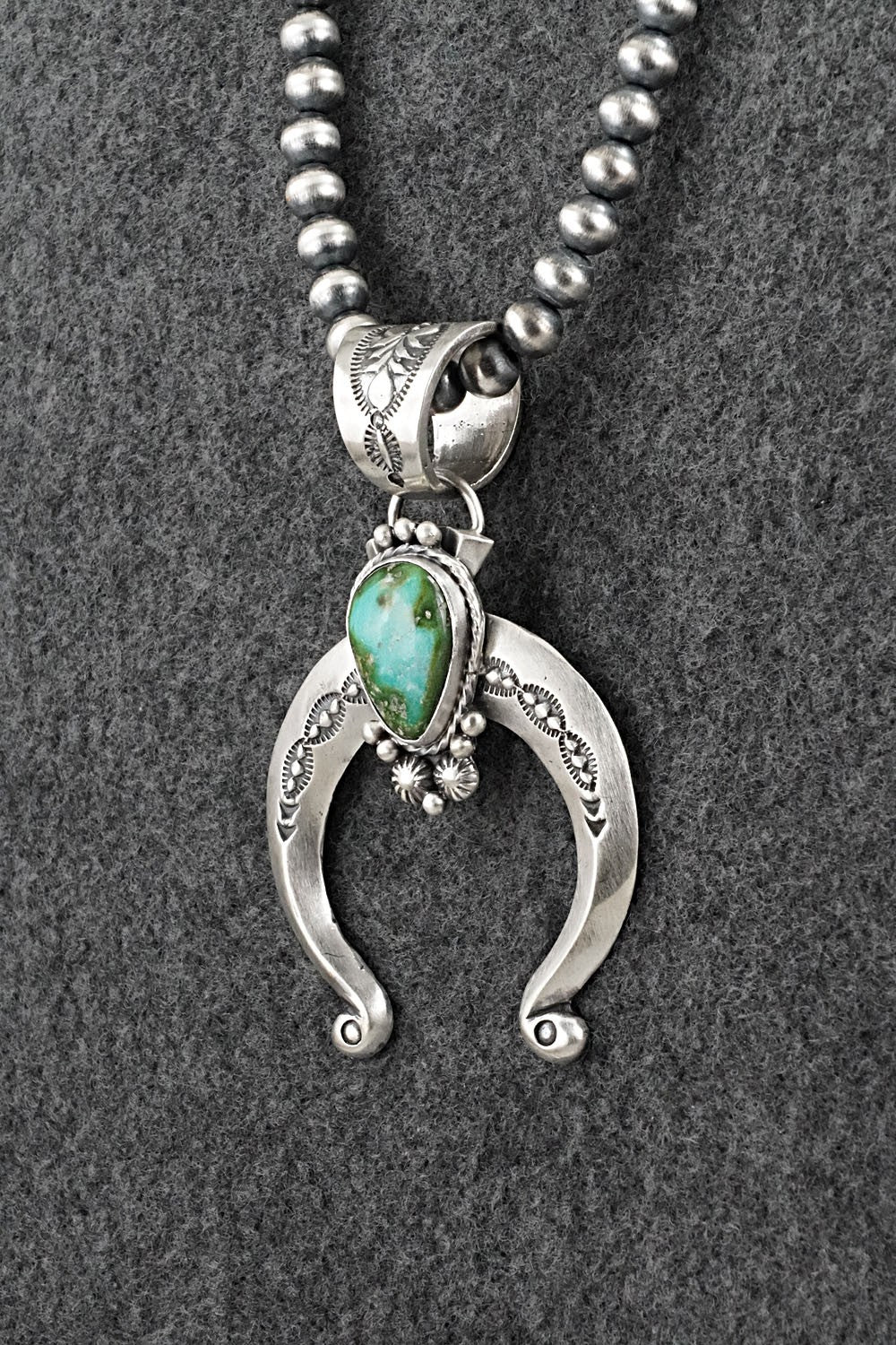 Turquoise & Sterling Silver Necklace - Samuel Yellowhair
