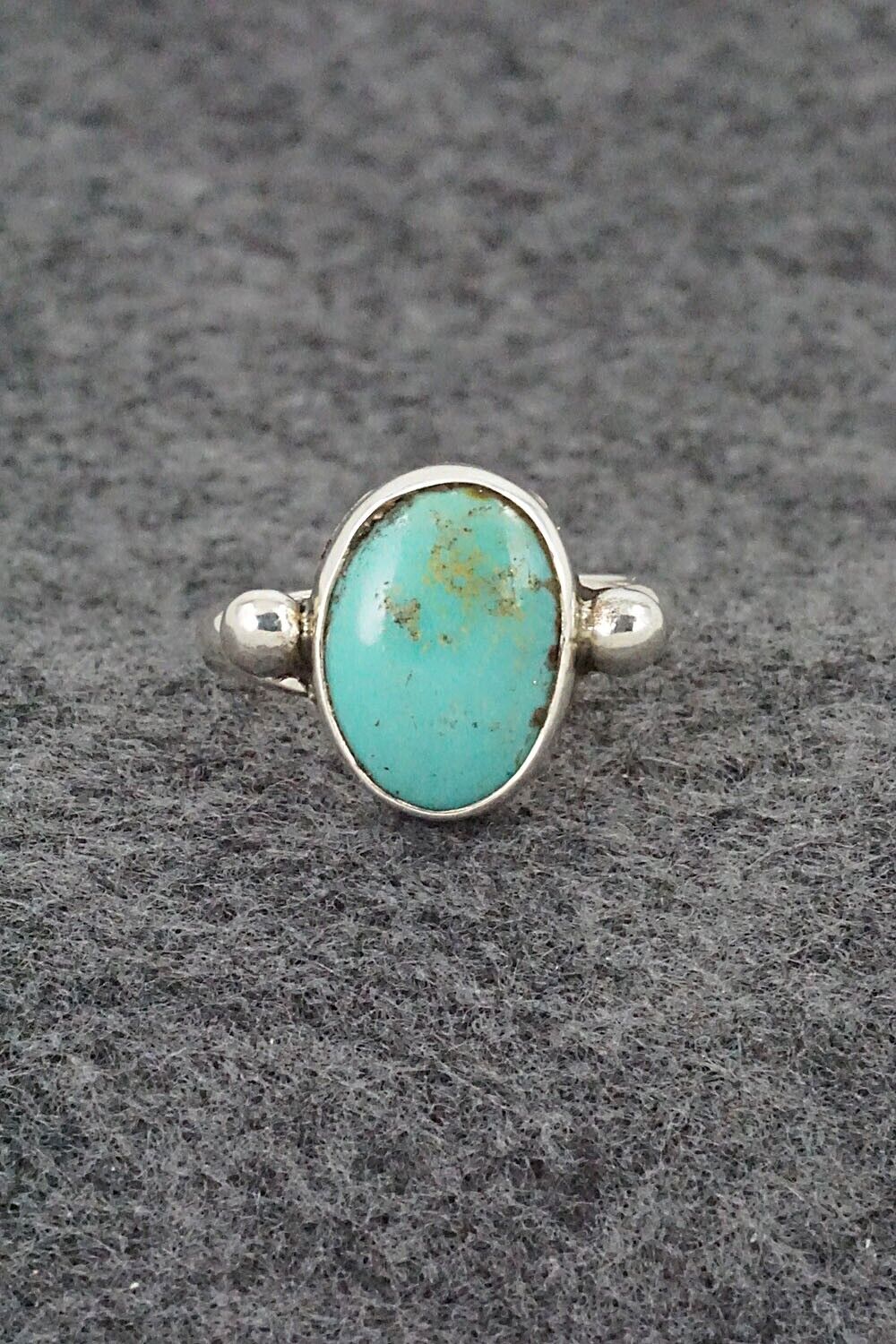 Turquoise & Sterling Silver Ring - Priscilla Reeder - Size 8
