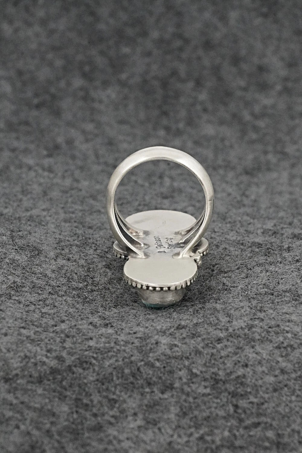 Turquoise & Sterling Silver Ring - Bobby Johnson - Size 7