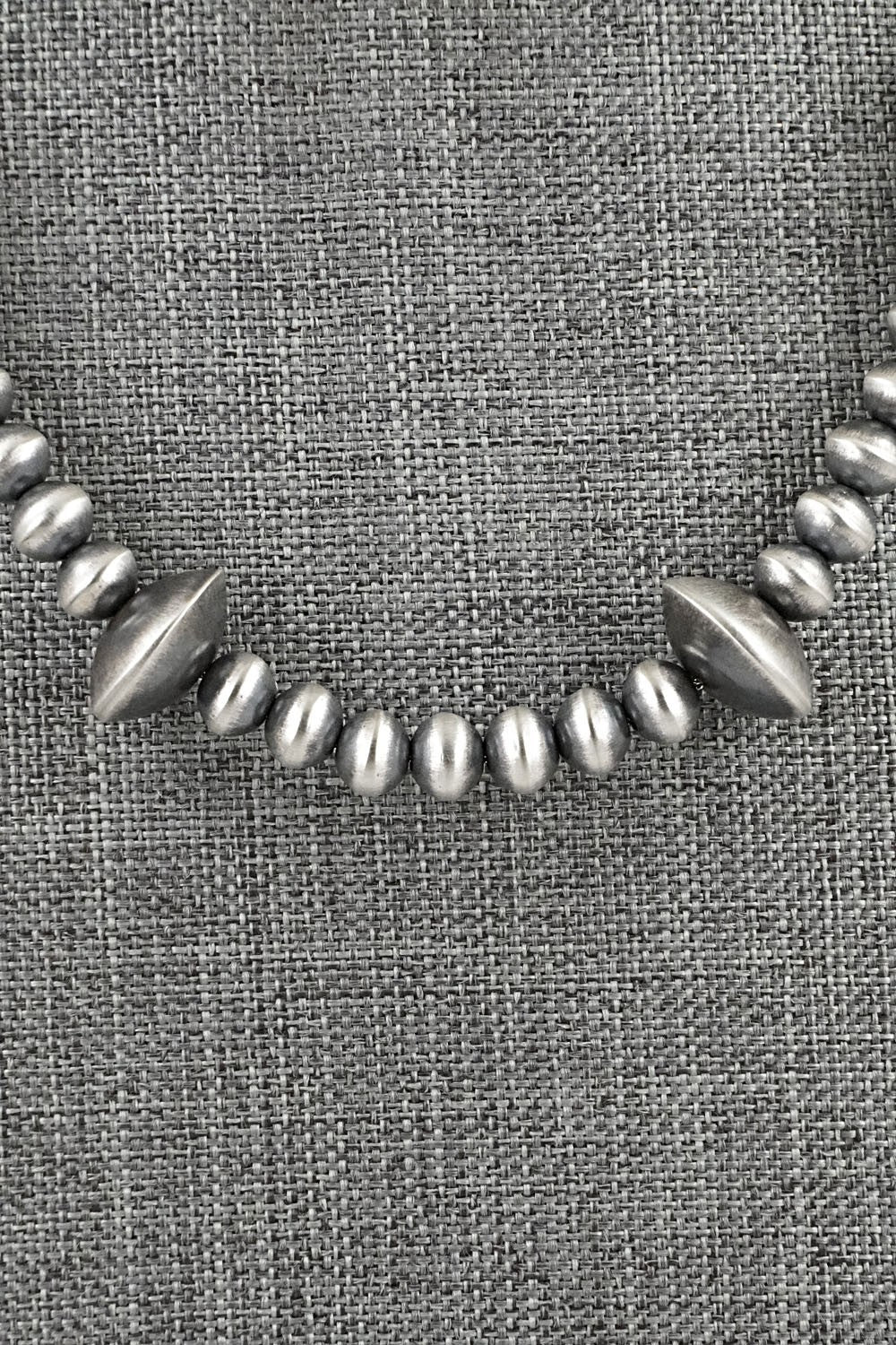 Sterling Silver Navajo Pearl Necklace 18" - Tonisha Haley